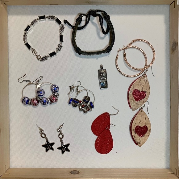 Jewelry - Jewelry Lot of Assorted Jewelry - Earrings, bracelets, and Necklace Charm